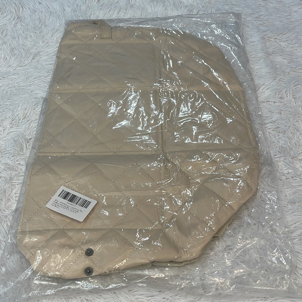 Tan Drawstring Makeup Bag - Picture 3 of 3